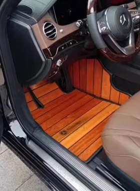 适用斯玛特精灵3号5号奔驰smart精灵一号2座 forfour木地板脚垫