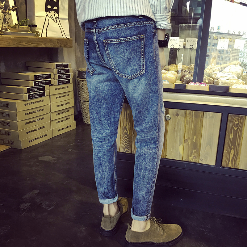 Jeans pour adolescent pieds Slim BWXD pour automne - Ref 1485107 Image 3