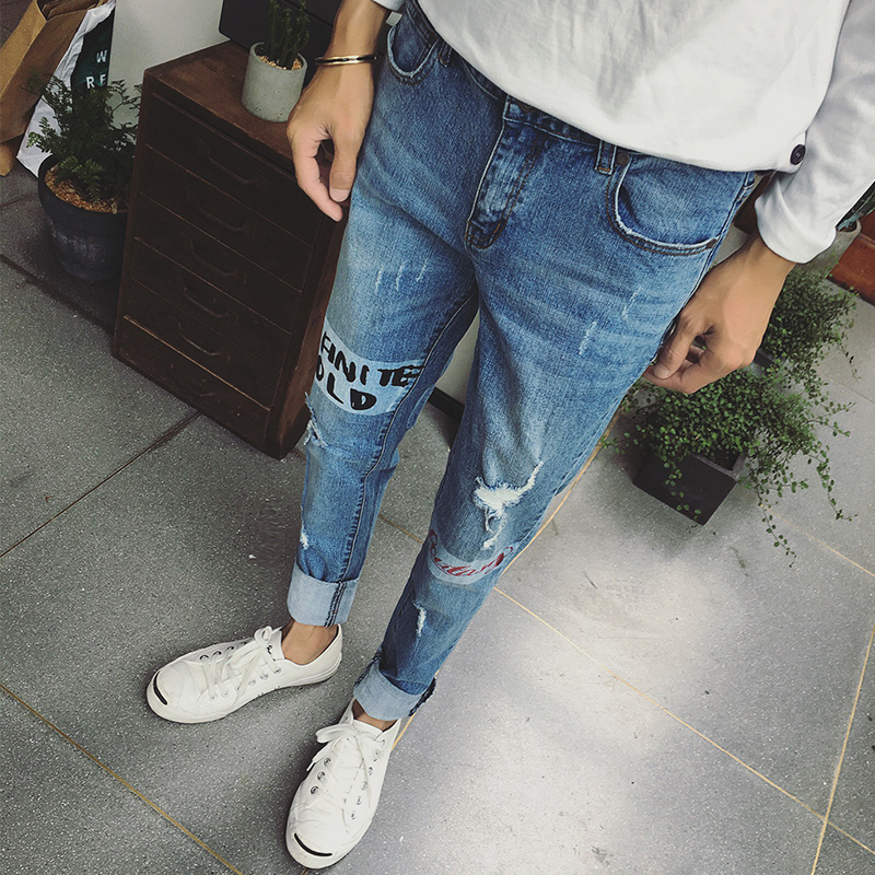 Jeans pour adolescent pieds Slim BWXD pour automne - Ref 1485110 Image 4