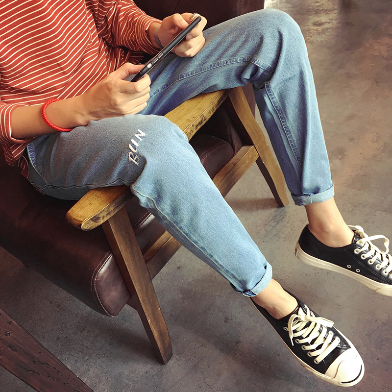 Jeans pour adolescent pieds Slim BWXD pour automne - Ref 1461575 Image 1