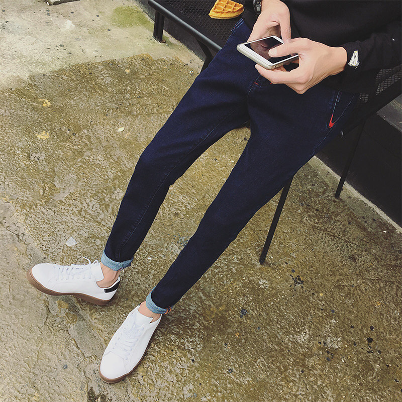 Jeans pour adolescent pieds Slim BWXD pour automne - Ref 1462592 Image 1