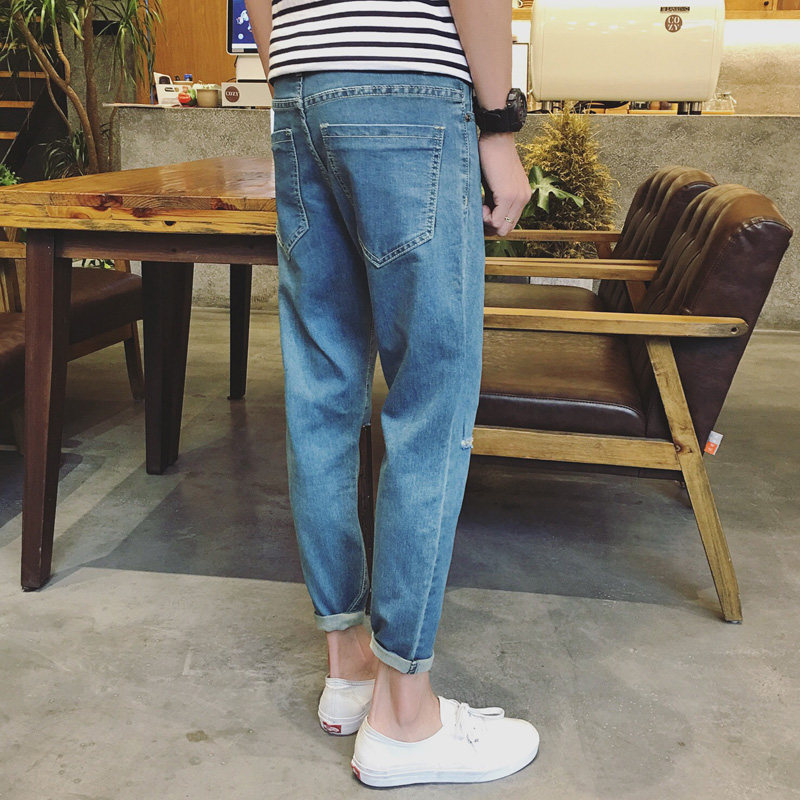Jeans pour jeunesse pieds Slim BWXD pour été - Ref 1461687 Image 3