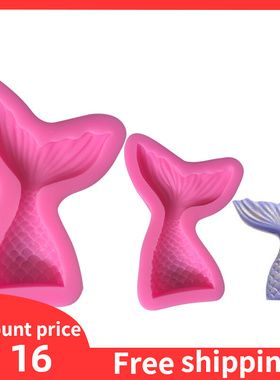 Mermaid Tail Chocolate Fondant Cake Molds Candy baking Mould