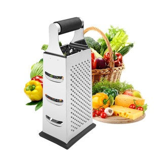 Vegetable Cheese Grater Kitchen Tool不锈钢四面瓜刨芝士刨丝器