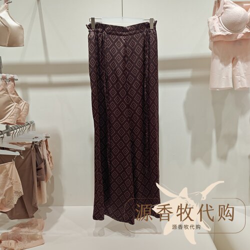 爱慕卡帕多奇亚春夏含桑蚕丝印花家居长裤女士睡衣睡裤 AM47C491