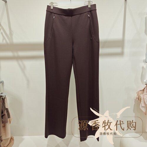 爱慕运动春日奇遇系列舒适运动休闲直筒卫裤女士显瘦长裤MOBM0024