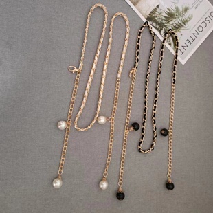 裙带腰链时尚 金属时尚 饰百搭连衣裙腰带女韩版 腰链女珍珠装