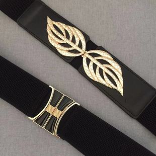 饰大衣皮带裙带 简约羽绒服弹力窄腰封女装 新款 百搭松紧腰带女韩版