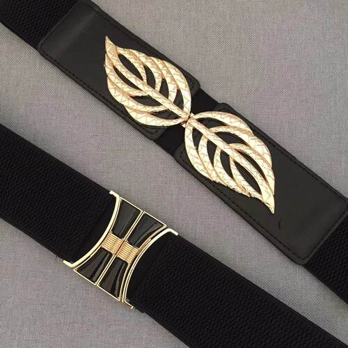 女简约松紧带合金时尚