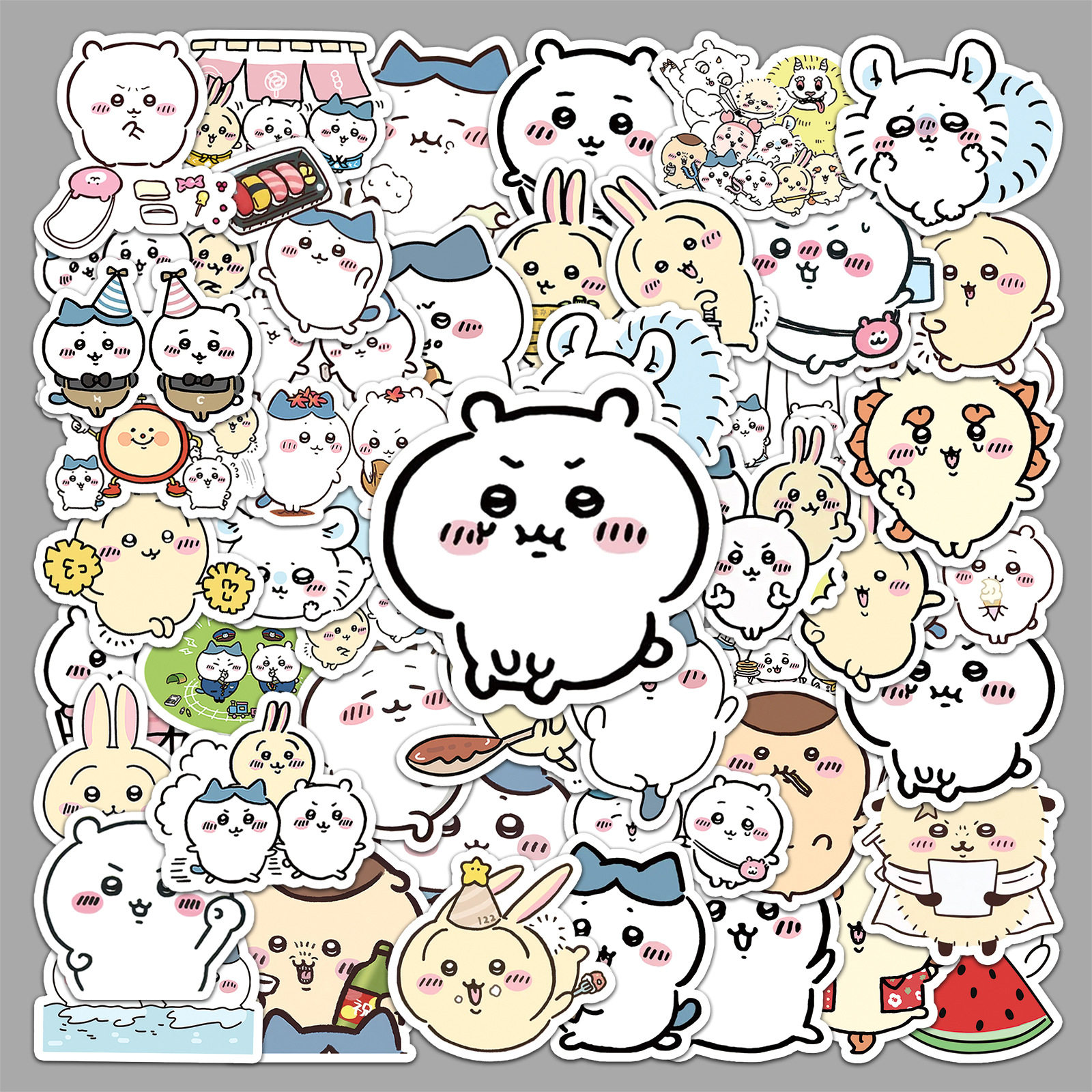 50张chiikawa卡通贴纸贴纸/立体贴纸