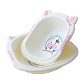 奶牛小脸盆卡通婴儿脸盆脚盆加厚款 新生儿宝宝洗脸盆洗PP盆