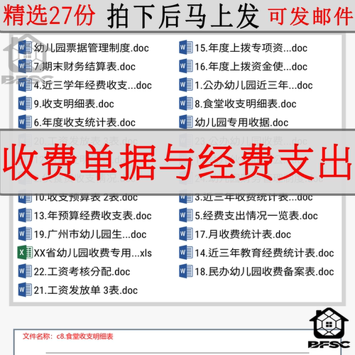 幼儿园财务表收支进出账经费票据明细资产管理进账会计报表单据gh