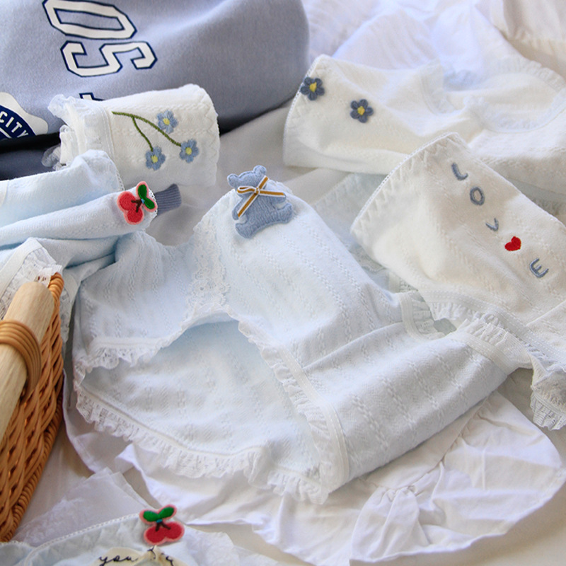 类多巴胺可爱软萌小熊内裤女中腰