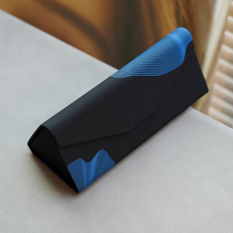 个性时尚年轮图案便携式可折叠三角形太阳镜盒墨镜近视眼镜手工盒,ZIPPO/瑞士军刀/眼镜,眼镜盒,淘宝优惠券,粉丝福利购,淘宝优惠卷