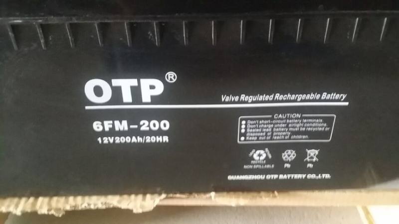 OTP蓄电池 6FM200 12V200AH太阳能发电机房 UPS船舶航空设备 包邮