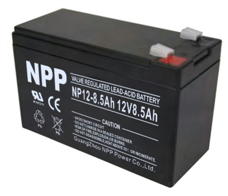 NPP耐普蓄电池NP12V8/8.5/9/10AH应急照明消防主机卷帘门仪器仪表