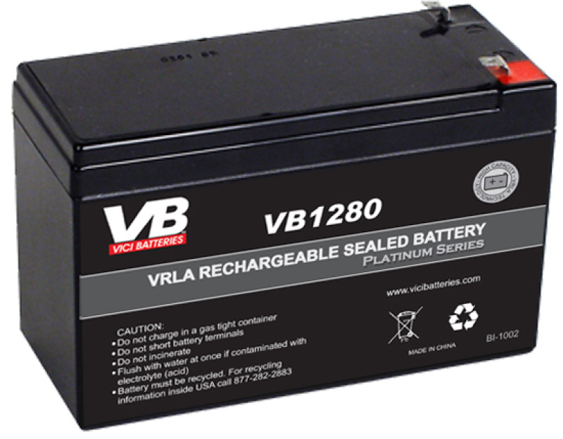 VB  12v8 蓄电池 VB1280  铅酸免维护蓄电池12v8ah