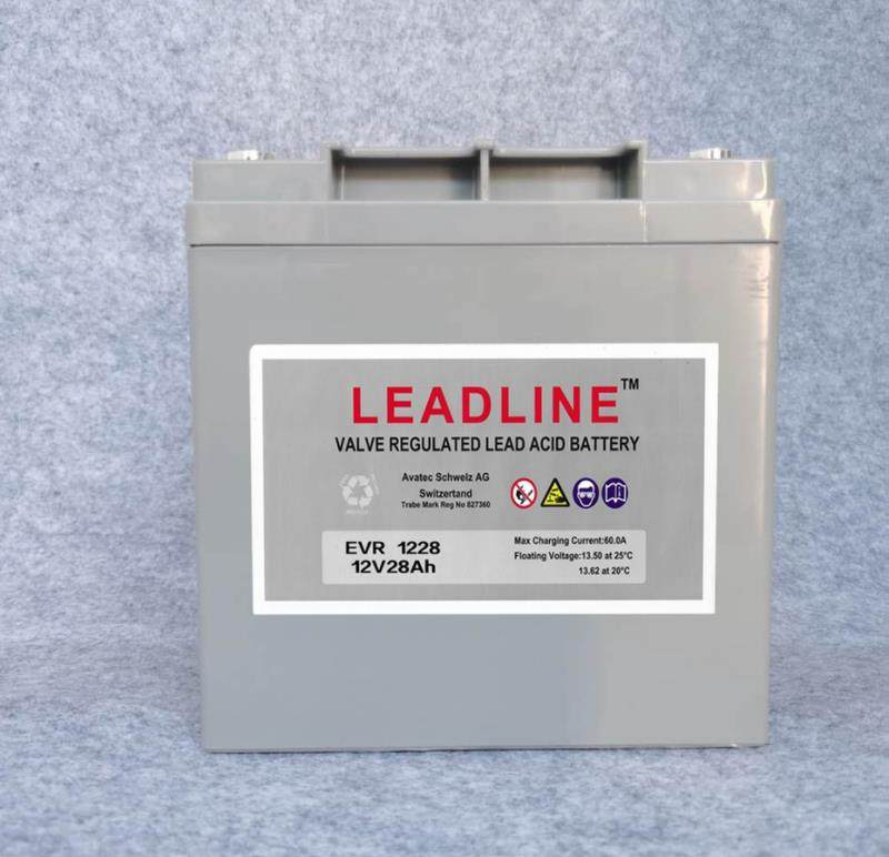 瑞士LEADLINE蓄电池EVR1228设备12V28AH消防UPS电源全国包邮足量