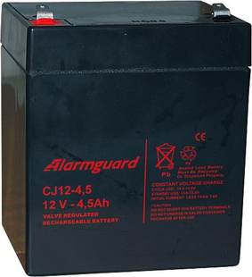蓄电池CJ 12v4.5 12V4.5 Alarmguard 铅酸免维护蓄电池12v4.5