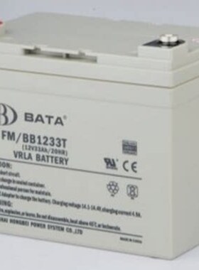 鸿贝蓄电池FM/BB1233T 太阳能储能电池12V33AH应急照明 备用电源