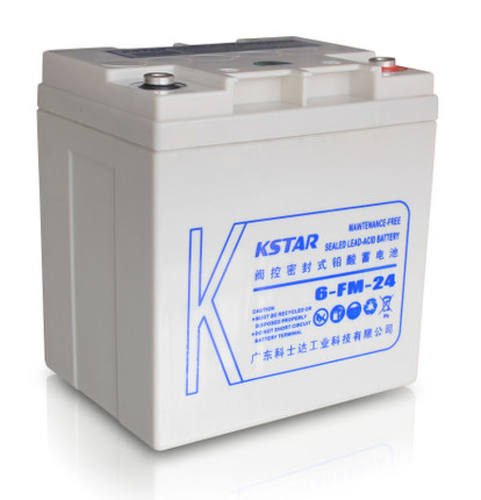 科士达蓄电池6-FM-24 12V24AH KSTAR蓄电池 带电池连接线