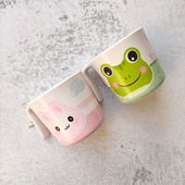 希尔婴儿童水杯家用密胺直饮杯小兔子青蛙猫咪喝水杯子宝宝牛奶杯