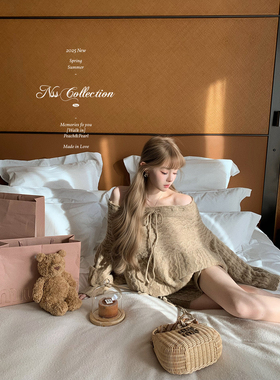 NSS COLLECTION 1/9 20:00pm“织梦少女”一字肩毛衣短裤组套