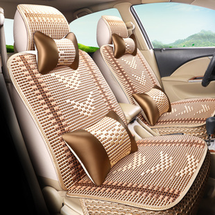 卡通女冰丝汽车座套本田思域雅阁十代九代八代七夏季专用座椅坐垫