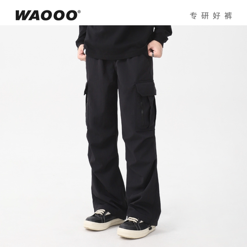 WAOOO速干户外休闲裤宽松工装裤