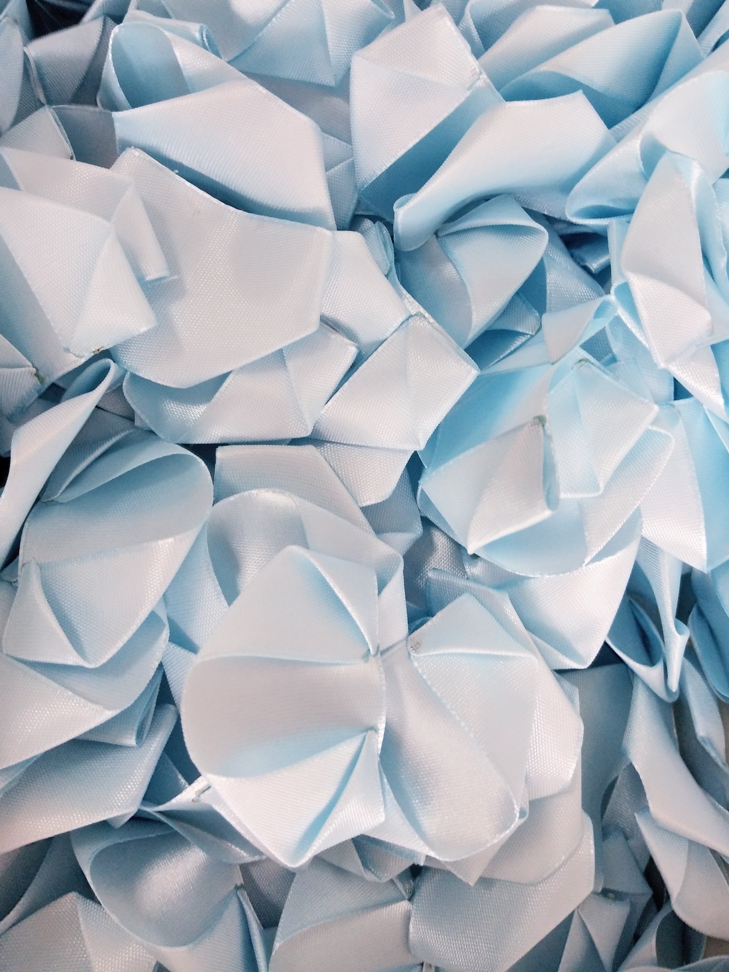 一凡诚品手工半成品花瓣 4cm丝带玫瑰花瓣 手工花瓣 粉色 红色 蓝