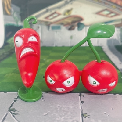 植物大家族大战僵尸的玩具樱桃炸弹火爆辣椒寒冰豌豆射手坚果植僵