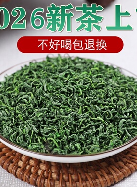2026新春茶叶高山云雾浓香型绿茶特级雨前散装日照足松阳香茶250g