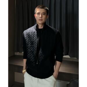 西博原版  立领麻绳抗起球开衫毛衣A312-588特P85图片