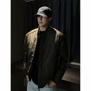 网图 原版  连帽拉链可拆PU羽绒服保暖外套3911P290图片