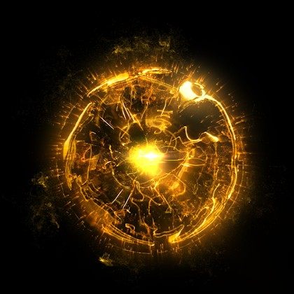七龙珠龟派气功波魔法能量球ae特效素材发光球