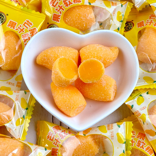 徐福记芒果果汁软糖散装 草莓水果味酸甜口味结婚庆喜糖果休闲零食