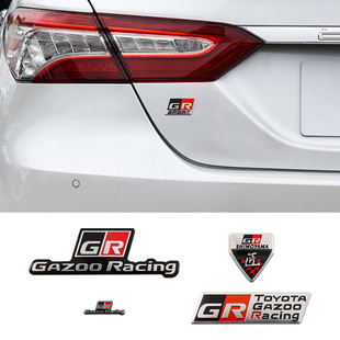 飾貼金屬車貼RAV4 適用豐田GR標志車尾貼方向盤雅力士SPORT側邊裝