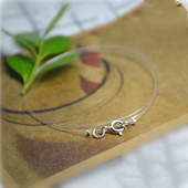 买2送1 也许你需要 可自行DIY手链项链 包邮 纯银配件鱼线款