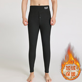 男士 外穿大码 羊羔绒保暖裤 秋冬款 加绒加厚打底裤 高腰弹力秋裤 棉裤