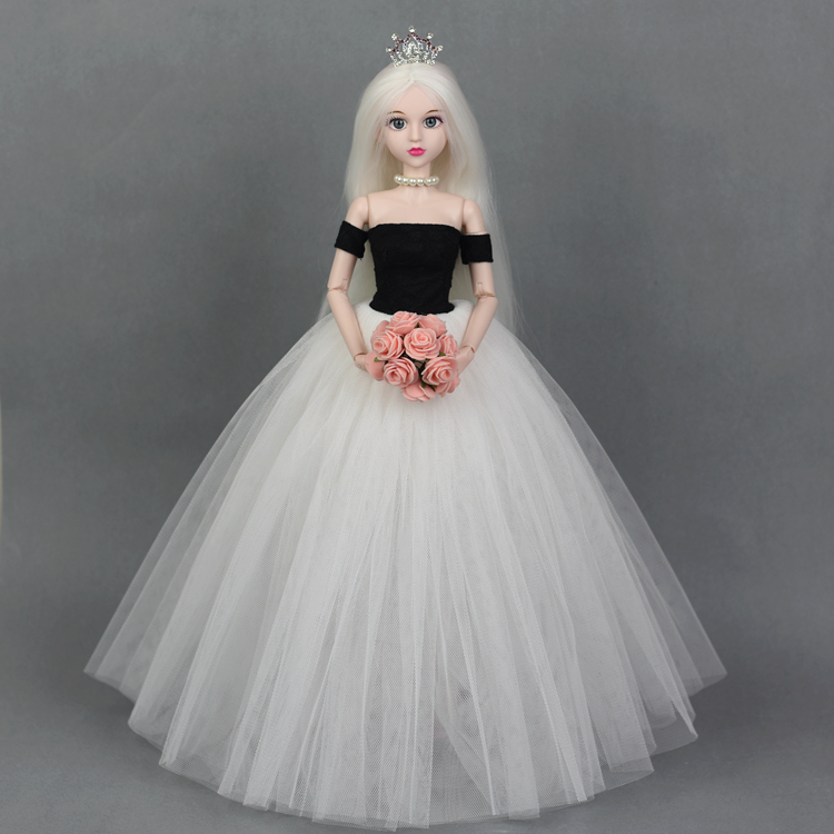4分心怡娃娃衣服45-50厘米四分bjd sd大欣妍 婚纱 大礼服裙