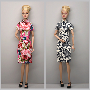 旗袍 洋娃娃心怡fr超模梦凡娃衣服饰 30cm6分瘦娃娃衣服装 换装