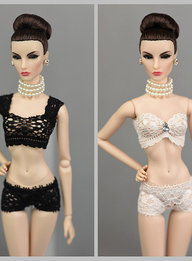 30厘米娃娃衣服装 可儿 小布 心怡 欣妍 桃子 ob 蕾丝内衣内裤
