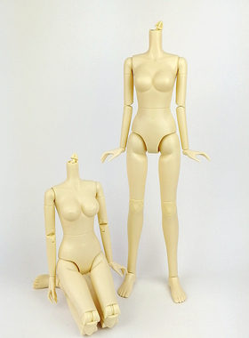 心怡娃娃4分体BJD普肌SD obitsu黄白肌 parabox白肤 四分人偶素体