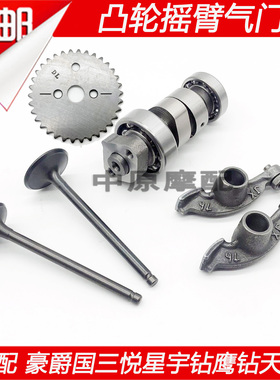 适配豪爵宇钻鹰钻天鹰国三HJ125T-10A/C/E/16A/C/D凸轮轴摇臂气门