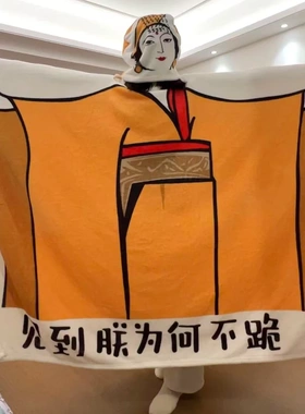 【新款】见到朕为何不跪毛毯搞怪表情包空调午睡毯男女用汽车文化
