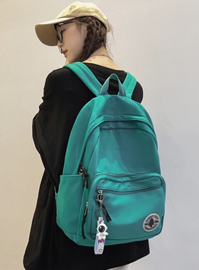 法国Fad Sincgo书包女大学生设计感小众初高中绿色大容量双肩包