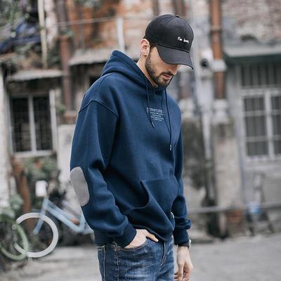 仓树一石美式复古重磅连帽卫衣男加绒加厚秋冬款百搭宽松纯棉外套