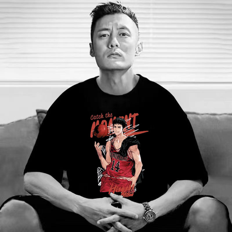 仓树一石灌篮高手T恤男三井寿周边潮牌美式篮球训练服运动短袖