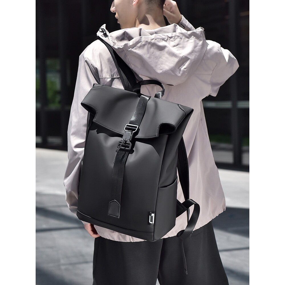 法国MlcanlKons双肩包男潮流休闲初高中大学生书包牛津纺旅行背包