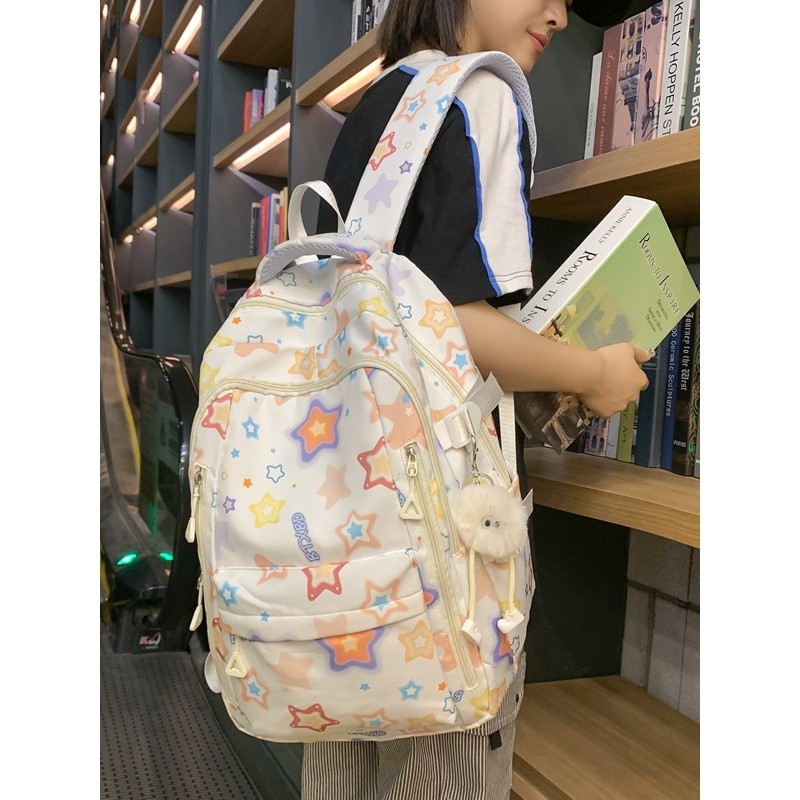 法国正品MDITCK书包女新款初中生大容量双肩包减负高中生女生背包
